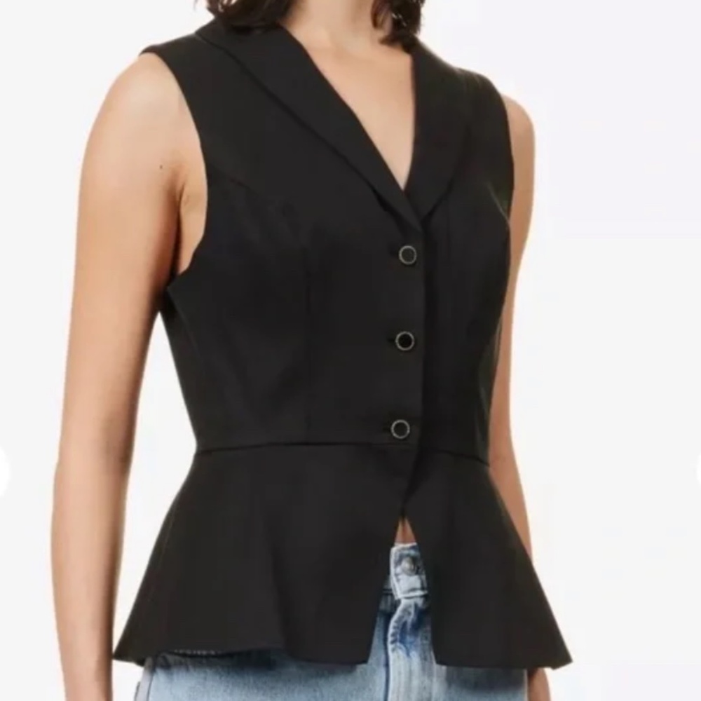 Reformation Oakley Vest - Black, Size 4 - Picture 4 of 8